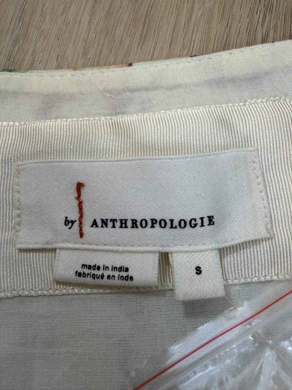 NWT by Anthropologie Floral Cream V-Neck Maxi Dress with Puff Sleeves - Picture 3 of 11